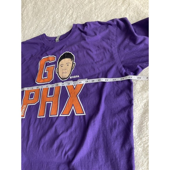 Next Level Devin Booker GO PHX Purple Shirt Size 2XL Phoenix Suns. - Picture 5 of 6